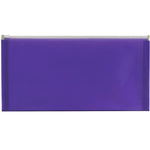 JAM Paper Expanding Wallet with Zipper Closure, Letter, Purple, 12/Pack (921Z1PU)