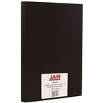 JAM Paper Legal Matte 8.5" x 14" Multipurpose Paper, 28 lbs., Black, 50 Sheets/Pack (64429500)