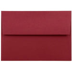 JAM Paper® Blank Greeting Cards Set, 4Bar A1 Size, 3.625 x 5.125, Dark Red, 25/Pack (304624609)
