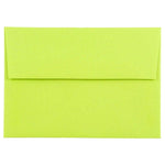 JAM Paper® Blank Greeting Cards Set, A7 Size, 5.25 x 7.25, Ultra Lime Green, 25/Pack (304624516)