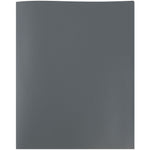 JAM Paper POP 2-Pocket Portfolio Plastic Folder, Gray, 96/Box (382EGYB)