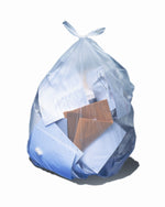 Heritage 50-56 Gallon Industrial Trash Bag, 43" x 47", Low Density, 1.5 Mil, Clear (H8647AC)