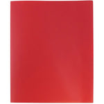 JAM Paper POP 2-Pocket Plastic Presentation Folder, Red, 6/Pack (382EREDD)