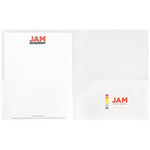 JAM Paper POP 2-Pocket Plastic Presentation Folder, Clear, 6/Pack (382ECLDD)