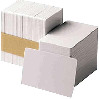 Zebra® Premier Blank PVC ID Card, 2.13" x 3.38", White (104523-116)