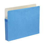 Smead File Pocket, Straight Cut Tab, 1-3/4" Expansion, Letter Size, Blue, Each (73215)
