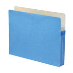 Smead File Pocket, Straight Cut Tab, 1-3/4" Expansion, Letter Size, Blue, Each (73215)