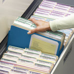 Smead File Pocket, Straight Cut Tab, 1-3/4" Expansion, Letter Size, Blue, Each (73215)