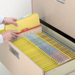 Smead Pressboard Classification File Folder w/Wallet Divider and SafeSHIELD Fasteners, 2" Exp., Legal, Yellow, 10/Box (19084)