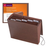 Smead Subject File, 6 Pockets, Flap and Elastic Cord Closure, Letter Size, Redrope-Printed Stock (70540)