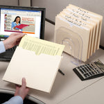 Smead Reinforced File Jacket, 1" Expansion, Letter Size, Manila, 50/Box (75520)