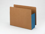 Smead 30% Recycled Reinforced File Pocket, 5 1/4" Expansion, Letter Size, Blue, 10/Box (73689)