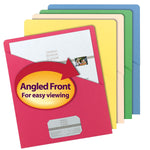 Smead Organized Up Slash File Jackets, Letter Size, Assorted, 25/Pack (75425)