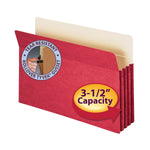 Smead File Pocket, 3.5" Expansion, Legal Size, Red (74231)