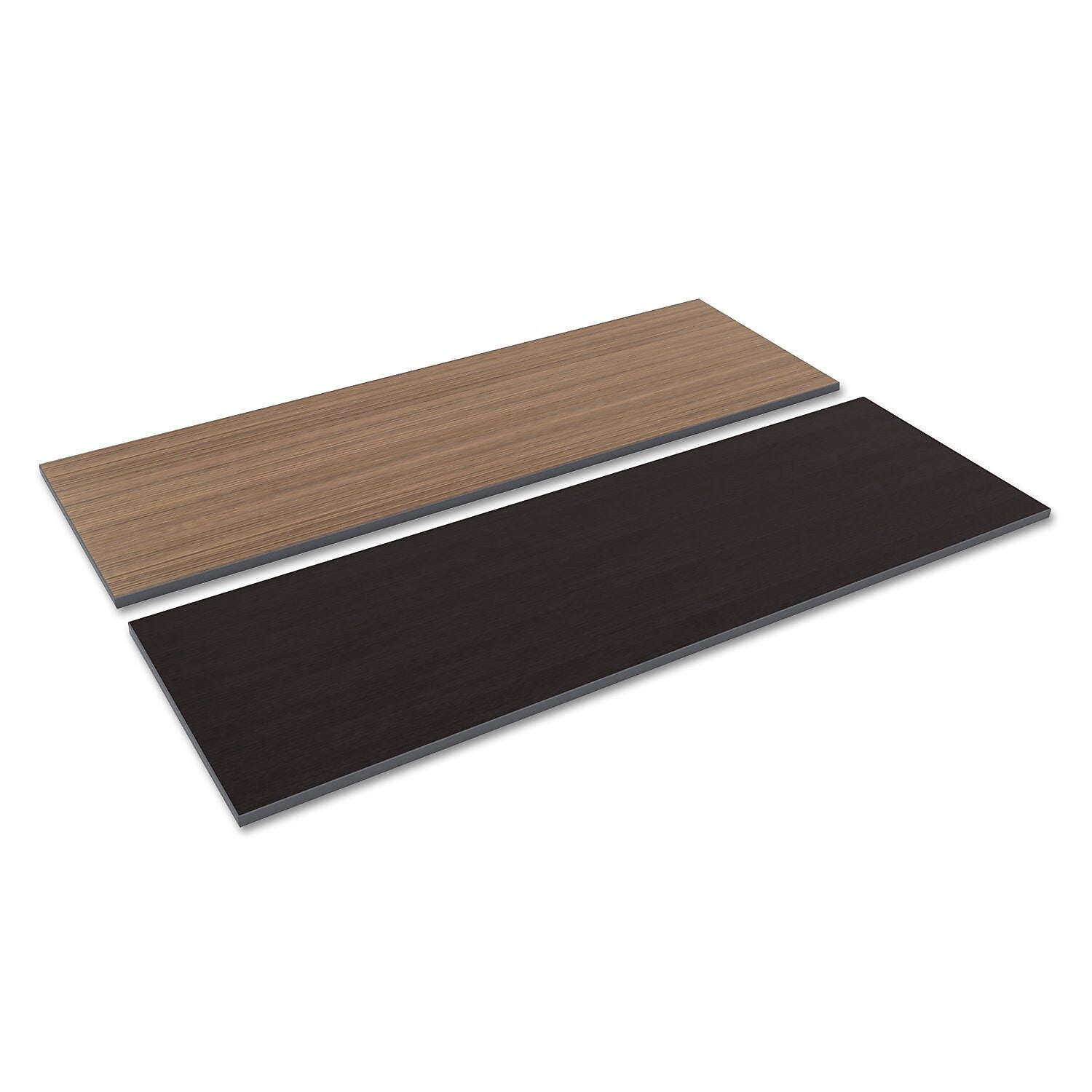 Alera® Reversible Laminate Table Top, Rectangular, 72w x 24d, Espresso/Walnut