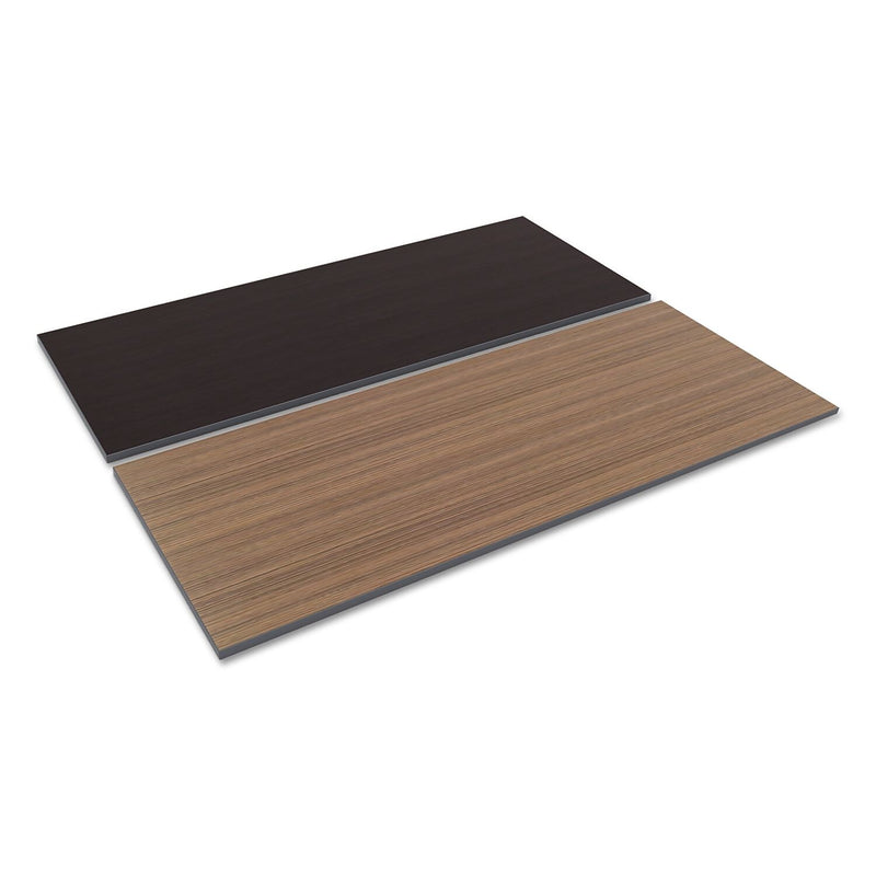 Alera® Reversible Laminate Table Top, Rectangular, 72w x 30d, Espresso/Walnut