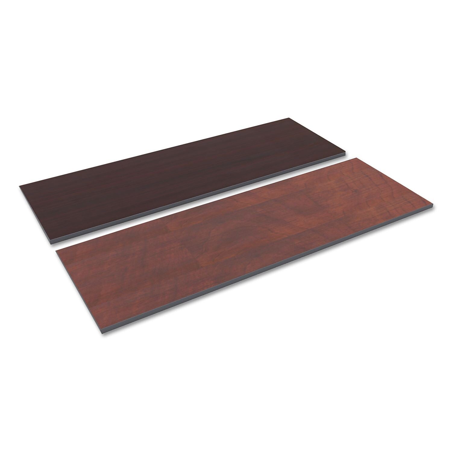 Alera® Reversible Laminate Table Top, Rectangular, 72w x 24d, Medium Cherry/Mahogany