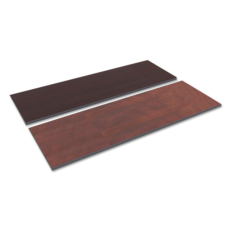 Alera® Reversible Laminate Table Top, Rectangular, 72w x 24d, Medium Cherry/Mahogany