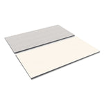 Alera® Reversible Laminate Table Top, Rectangular, 60w x 30d, White/Gray