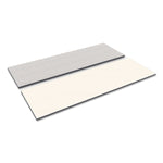 Alera® Reversible Laminate Table Top, Rectangular, 72w x 24d, White/Gray
