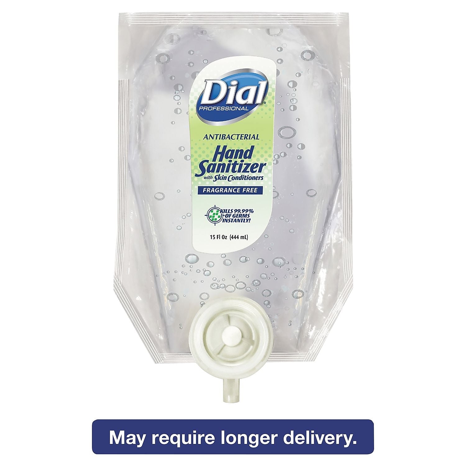 Dial Eco-Smart Gel Hand Sanitizer Hand Soap Refill, 15 Oz Refill, 6/carton (DIA12258CT)