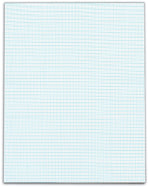 TOPS Notepad, 8.5" x 11", Graph Ruled, White, 50 Sheets/Pad (33101)