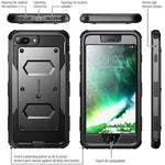 i-Blason Apple iPhone 7 Plus Armorbox Series Fullbody Protection Case with Screen and Holster - Black (752454313051)