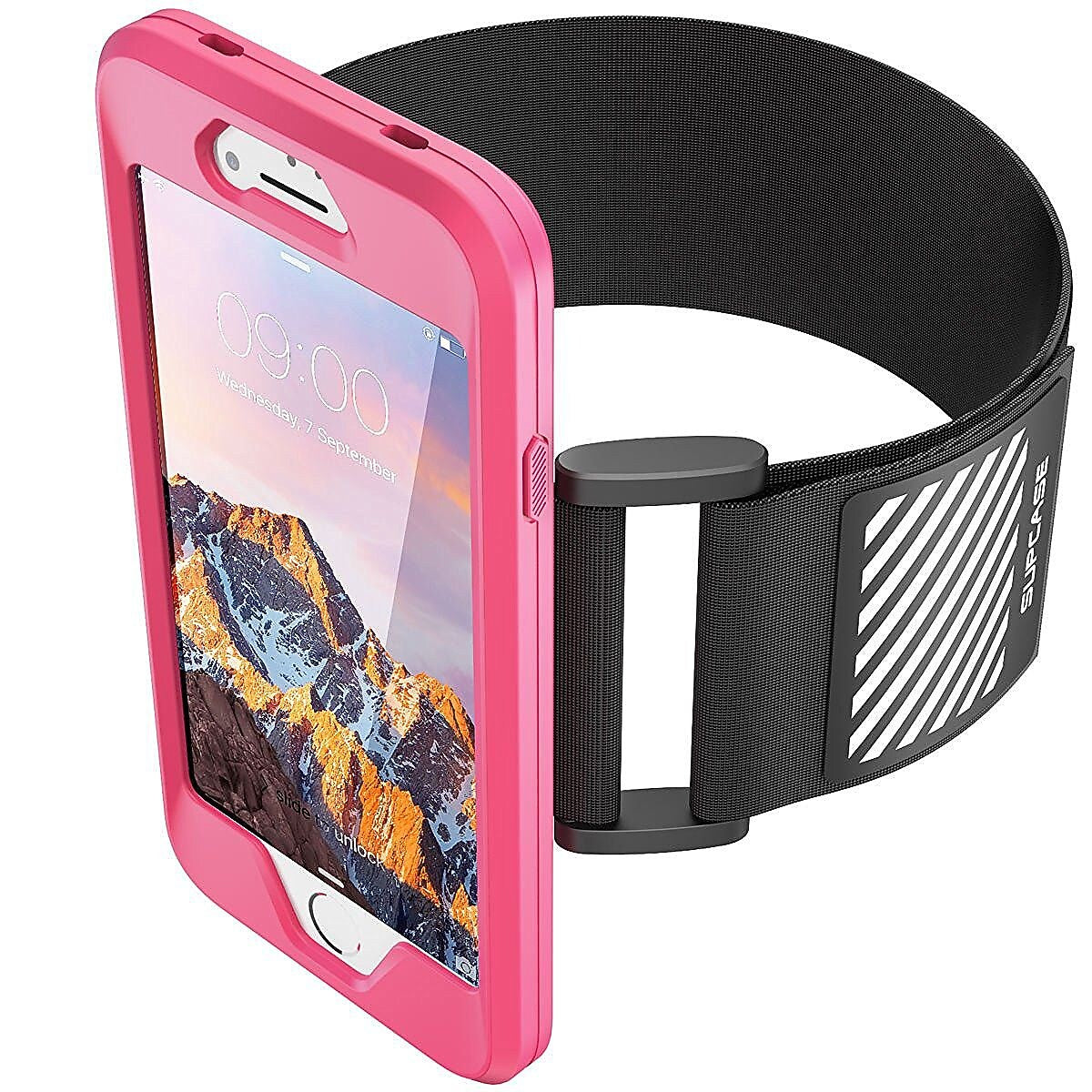 SUPCASE Apple iPhone 7 Easy Fitting Sport Armband Case Combo - Pink (752454313037)
