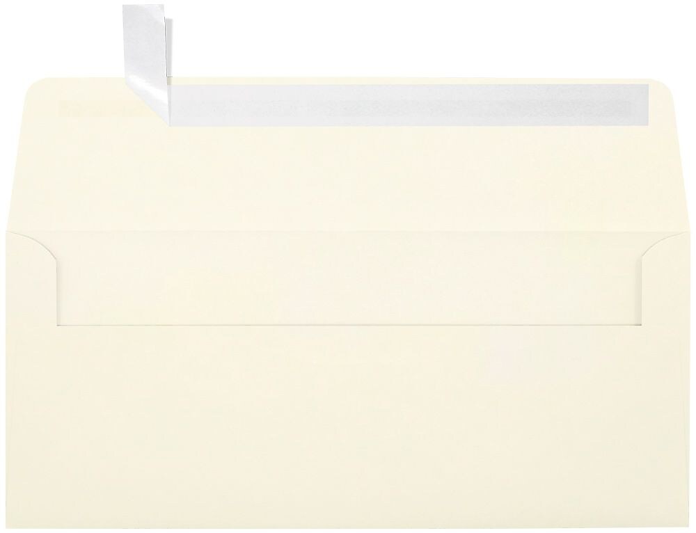 LUX 70lbs. 4 1/8" x 9 1/2" #10 Square Flap Envelopes, Natural, 250/BX