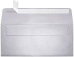 LUX 4 1/8" x 9 1/2" #10 80lbs. Square Flap Envelopes, Silver Metallic, 50/Pack