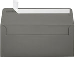 LUX 80lbs. 4 1/8" x 9 1/2" #10 Business Envelopes W/Peel & Press, Smoke Gray, 1000/BX