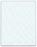 TOPS Graph Pad, 8.5" x 11", Graph, White, 50 Sheets/Pad (TOP 33041)