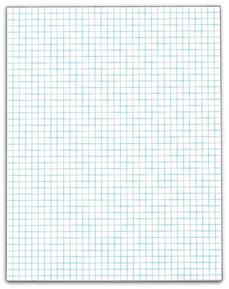 TOPS Graph Pad, 8.5" x 11", Graph, White, 50 Sheets/Pad (TOP 33041)