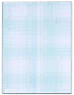 TOPS Graph Pad, 8.5" x 11", Graph Ruled, White, 50 Sheets/Pad (33081)