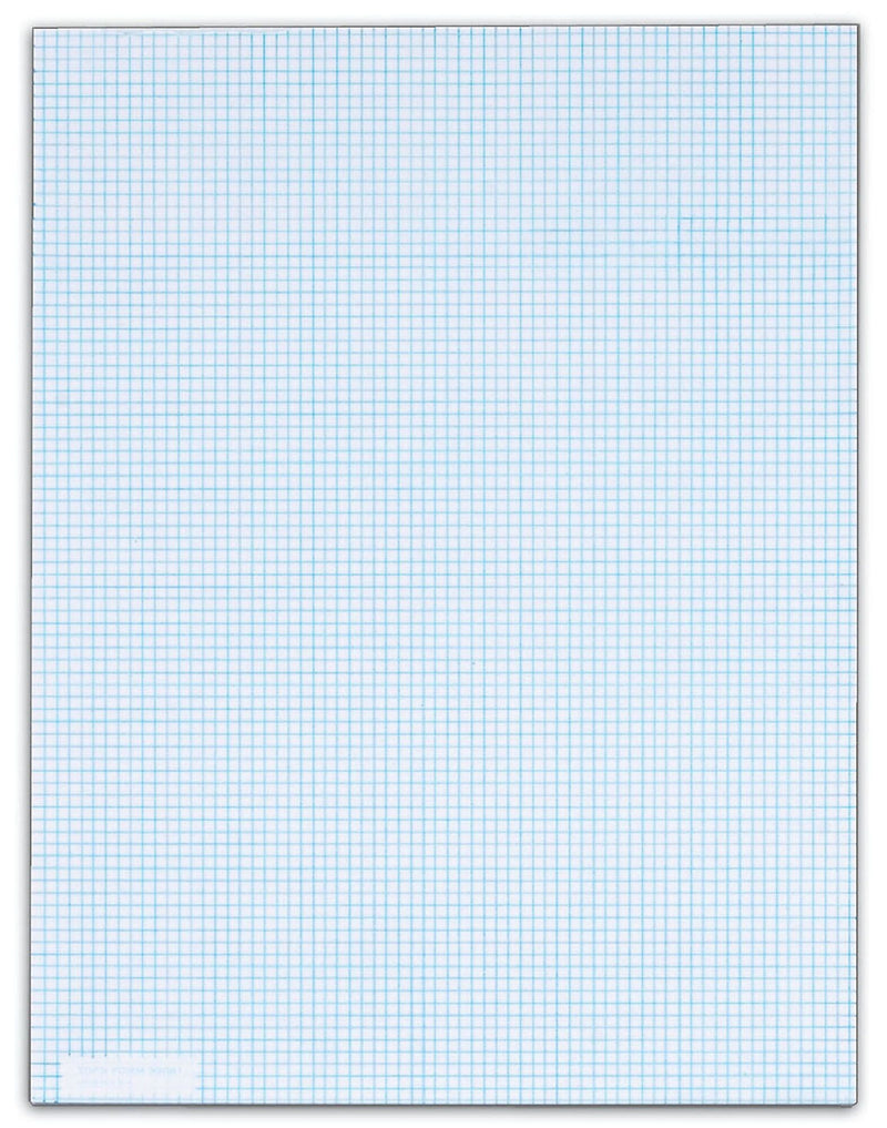 TOPS Graph Pad, 8.5" x 11", Graph Ruled, White, 50 Sheets/Pad (33081)