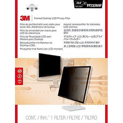 3M™ Framed Privacy Filter for 18.5" Widescreen Monitor (16:9) (PF185W9F)