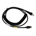 Honeywell® 9.84' USB Type A Coiled Cable for Xenon 1900 Scanner, Black (CBL-500-300-C00)