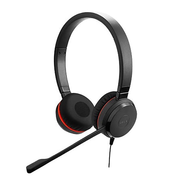 jabra Evolve 30 II UC Noise Canceling Stereo On Ear Computer Headset, 3.5mm, UC Certified (5399-829-309)