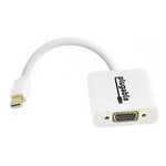 Plugable Mini Display Port to VGA Male/Female Video Adapter Cable, White (MDPM-VGAF)