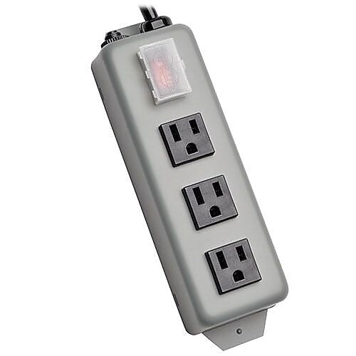 Tripp Lite 3 Outlet Power Strip, Black (3SP9)