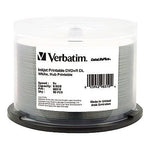 Verbatim DataLifePlus 98319 8x DVD+R, White Hub, Inkjet Printable, 50/Pack