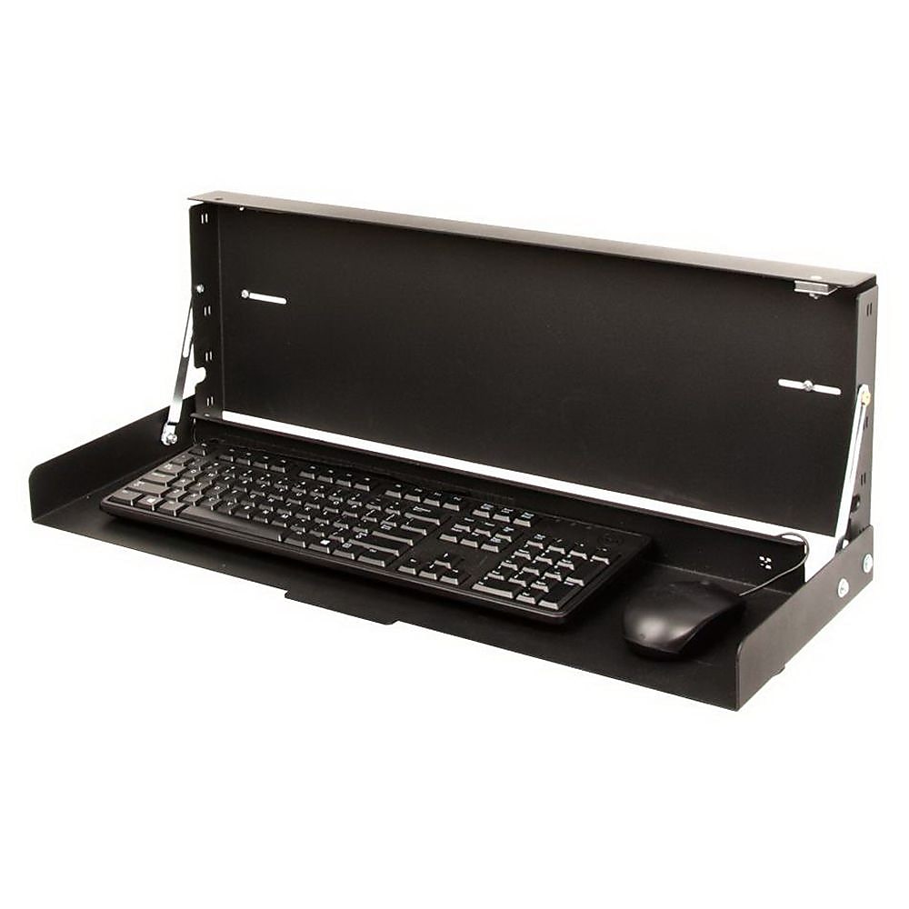Rack Solutions® Wallmount Keyboard Tray, Black (104-2795)