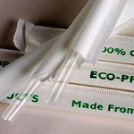 Eco-Products Jumbo Clear Wrapped Straws, 9 1/2" L, Clear, 4800/Pack (EP-ST990)