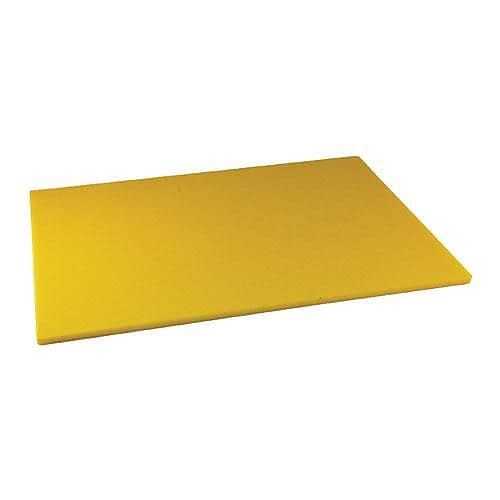 Winco 18" x 24" x 1/2" Yellow Cutting Board (CBYL-1824)