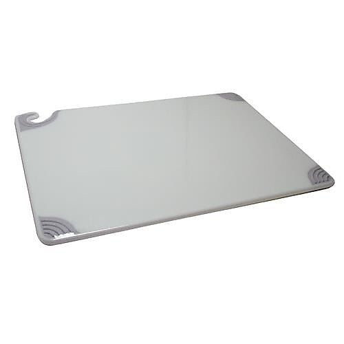 San Jamar 15" x 20" x 1/2" White Cutting Board (AGA02015)