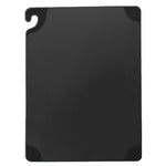 San Jamar 6" W x 9" D Cutting Board, Black