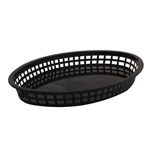 Tablecraft Black Oval Platter Basket, 12/CT (1086BK)