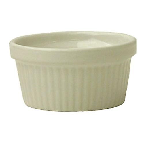 International Tableware 8 Oz. American White Fluted Ramekin, 36/CT (RAMF-10-AW)
