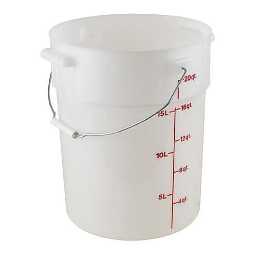 Cambro 22 Qt. Pail, White, 1/Pack (PWB22148)