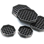 Cal-Mil 6" x 6" Black Octagon Drip Tray (308-6-13)